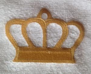 Handtuch mit Krone gold