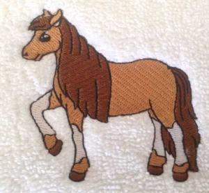 Handtuch mit Pferd