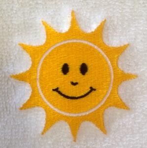Handtuch mit Sonne