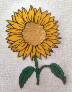 Handtuch mit Sonnenblume