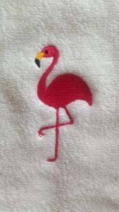 Handtuch mit Flamingo