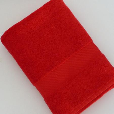Handtücher rot mit Namen Weberei Stickerei & 