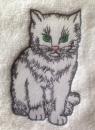 Handtuch mit mieze Katze